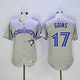 Toronto Blue Jays #17 Ryan Goins Gray 2016 Flexbase Collection Stitched Jersey,baseball caps,new era cap wholesale,wholesale hats